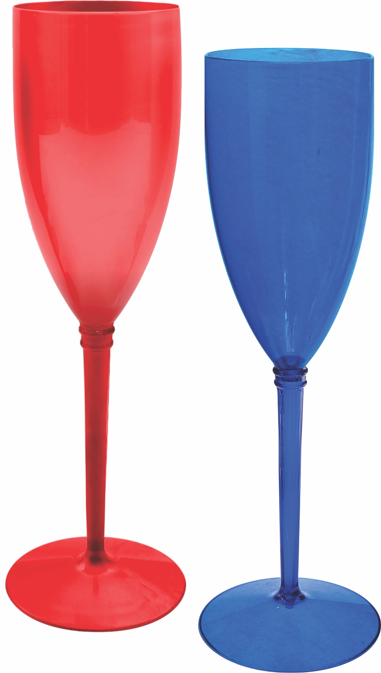 Taça Espumante Acrílica Colorida